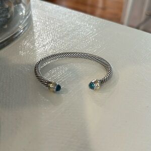 David Yurman Classic cable bracelet blue topaz